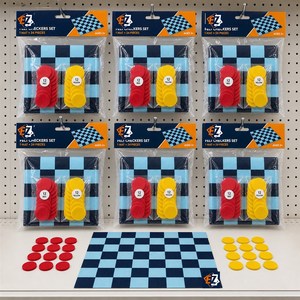 Set di Scacchi in Feltro con 24 Dischi per Gioco da Tavolo Familiare Personalizzato OEM all'Ingrosso - Product Image 4