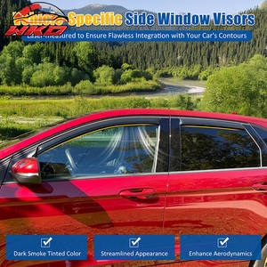 Pour Ford Edge 15-24, 4 visières de fenêtre en acrylique, déflecteurs encastrés, protection contre la pluie - Product Image 3