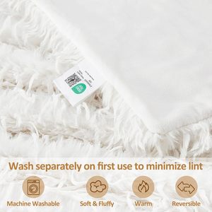 Couverture en fausse fourrure moelleuse Zhengtai OEKO-TEX Home Decor Knit 850GSM pour l'hiver - Product Image 6