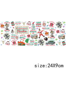 LETOP Buon Natale, Adesivo UV Lavabile per Bicchieri Libbey da 16oz, Decalcomania 'Ho Holly Jolly' per Decorazione Tazze - Product Image 4