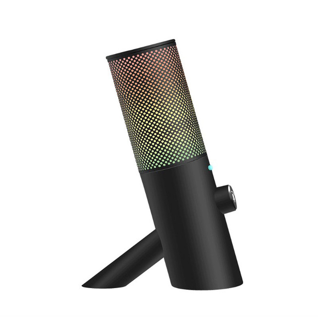 1.5M Cable Live Streaming Wired Microphone RGB Light Studio Microphone for Youtube Tiktok Gaming Karaoke