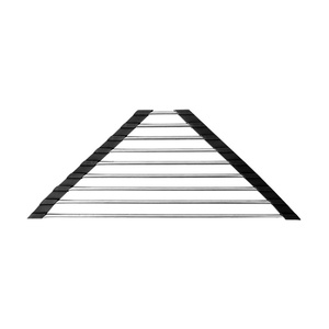 Scolapiatti Triangolare Pieghevole in Metallo da Pavimento con Portapiatti, Portacucchiai e Portaspugne - Fornitura Diretta dalla Fabbrica - Product Image 5