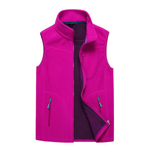 Chaqueta polar ligera personalizada para <span class=keywords><strong>mujer</strong></span>, <span class=keywords><strong>chaleco</strong></span> Softshell a prueba de viento de punto de primavera para deportes de senderismo y ropa exterior de trabajo - Product Image 4