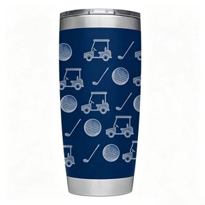 20oz Stainless Steel <b>Golf</b> Tumbler Laser Engraved Custom Logo Coffee <b>Mugs</b> - Product Image 2