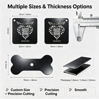 Placa de Identificación de Aluminio con Acabado en Níquel Negro de Estilo Moderno, Letrero Metálico Personalizado con Logotipo, Código QR, Impresión por Serigrafía, Forma Personalizada