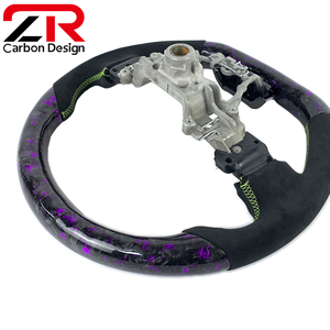 Volante Deportivo de Fibra de Carbono con LED y RPM para <span class=keywords><strong>Subaru</strong></span> Evolution EVO 10w Rx STI BRZ WRX STI/S4 VAB/VAG, Mejora del Interior del Automóvil - Product Image 2
