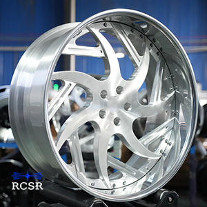 Velg Fogiotos Custom <span class=keywords><strong>2</strong></span>/3-Piece Forged 22 24 26 28 Inch Deep Dish untuk Roda 6x139.7 5x127 5x114.3 PCD untuk Chevy 6 Lug - Product Image 3