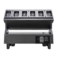 Barre lumineuse murale STSLITE LED 6x40W RGBW 4-en-1 avec zoom et wash pour fêtes, concerts et événements dorés