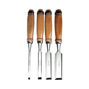 Ciseaux à bois Hengyu, 4 pièces, en fonte, manche en bois, pour la menuiserie et la sculpture - Product Image 4