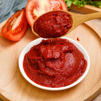 Pâte de tomate biologique double concentrée de meilleur goût Bocal frais-Aliments en bouteille pour la cuisson de divers emballages Sac Tambour Boîte en vrac Sachet