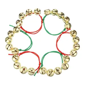 Compra a granel La decoración del parque temático de Navidad se puede utilizar como pulsera Campanas redondas alegres