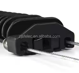 Serre-câble de tension à coin de type NEJ pour câbles FTTH ADSS, en nylon noir et fibre de verre, série PA - Product Image 5