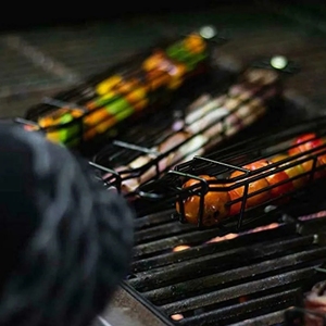 Panier de barbecue rectangulaire en acier, prix d'usine, antiadhésif, résistant à la chaleur et à la corrosion, idéal pour le camping en extérieur - Product Image 5