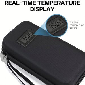 Estuche SANJIN Anti-Caídas con Sensor de Temperatura, Aprobado por la TSA, para Pluma de Insulina Diabética, con Correa de Anillo y Cierre de Cremallera, Portátil y Moderno - Product Image 5