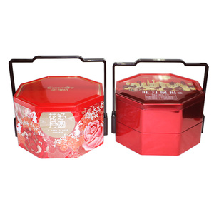 Nice High-end Shaped Packaging Gift Box Double-layer Octagonal Wedding Candy Box Factory Customized
