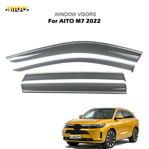 Déflecteur de vitre latérale de voiture, pare-pluie pour AITO M7 <span class=keywords><strong>2022</strong></span>, anti-jaunissement, protection contre les intempéries, durable - Product Image 2