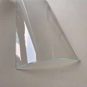 Resistente alle alte temperature 450 gradi di piegatura del calore vetro temperato piccolo raggio arco di vetro camino <span class=keywords><strong>a</strong></span> <span class=keywords><strong>gas</strong></span> anatra forno piegatura vetro - Product Image 4