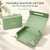 Boîte cadeau magnétique pliable avec poignée, logo personnalisé, pour vêtements, chaussures, cosmétiques, coffrets cadeaux et emballages de vente au détail pour boutiques