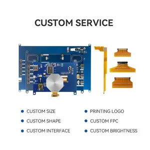 Custom 10.1inch LCD Display IPS Capacitive Touch Screen 1024x600 With HD-MI Board For Raspberry Pi