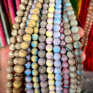 Nhà Máy Giá <span class=keywords><strong>Moonstone</strong></span> Hạt Tiêu Cực Ion Oxy Hóa Bán Hoàn Thành Tay Chuỗi Vòng Đeo Tay Vòng Cổ Văn Hóa Chơi Đá Hạt - Product Image 5