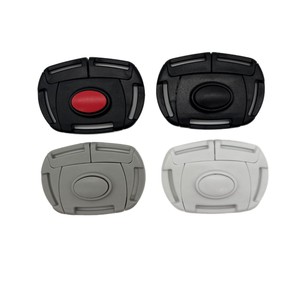 Cochecitos <span class=keywords><strong>Enmei</strong></span> CK238 con Hebilla de Seguridad Clásica de Cinco Puntos - Negro/Gris/Blanco, POM Duradero y Ajustable - Product Image 1
