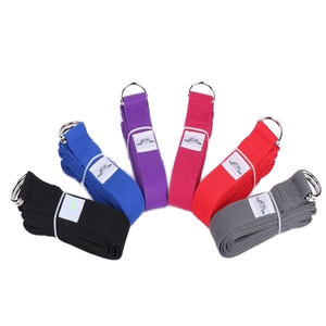 Ceinture d'étirement de yoga en coton adaptée aux voyages Équipement de fitness qui se plie en 15cm Taille compacte Taille personnalisée pour l'exercice - Product Image 6