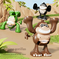 Jouet interactif en plastique Gorille à remonter pour enfants, 4 couleurs, 0-4 ans