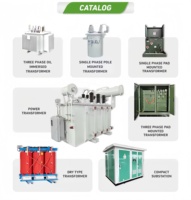 Section de radiateur de transformateur triphasé immergé dans l'huile à enroulement en cuivre haute efficacité avec 415V/480V pour l'alimentation électrique réseau