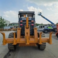 Niveleuse à roues d'occasion de haute qualité CAT 140H/140K/140G avec moteur, pompe, boîte de vitesses et PLC - Modèle 2022 d'origine américaine pour la construction routière