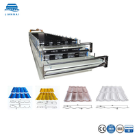 Machine de formage de tôles de toiture automatique à double couche Lian Nai, machine de fabrication de panneaux de toiture