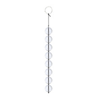 Perles anales en verre cristal transparent, jouet sexuel pour adultes, masturbation en chambre, exercice BDSM, dilatateur, corde vibrante, équipement de bondage