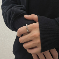 VAF rétro surélevé anneau d'articulation en acier inoxydable Anillo De Nudillo Levantado Vintage pour fille hommes anneau Mit Erhabenem Fingerknochel