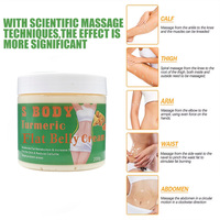 Formule douce Ingrédients Naturels Ventre Plat Kit Tisane Gummy Minceur Curcuma Crème De Massage Produits De Perte De Poids