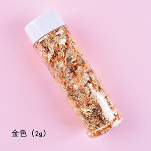 Feuille d'or pâtisserie crème glacée pâtisserie, 24 pièces (non comestibles), bicyclette plaques de Dessert d'anniversaire décorée en feuille d'or, feuille d'argent - Product Image 2