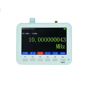 Medidor de frequência portátil FC-4000 50hz-4ghz rf, contador de frequência com tela colorida de 5"