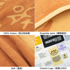 Serviette de plage en coton, motif à carreaux, rectangulaire, 100% coton, pour adulte, pour la plage - Product Image 2