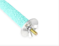 Perchoir pour oiseaux de compagnie, jouet à mâcher pour perroquet, nettoyeur de dents, outil de ponçage des griffes pour chinchilla, bâton en bois fixe