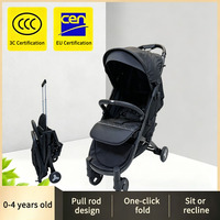 Poussette compacte JXB S600, système de voyage, homologuée pour cabine, avec poignée