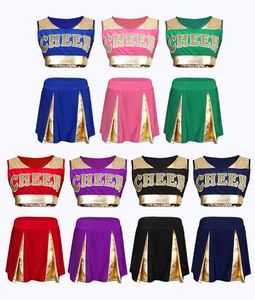 Uniformes de Animadoras Personalizados, Sexys, Cómodos y Transpirables para Mujer, Elegantes Trajes de Competición de Fútbol y Animación - Product Image 1