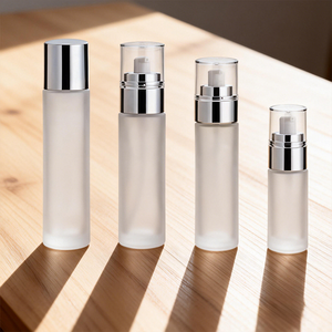 Muestras Gratis de Fábrica, Impresión de Pantalla, Venta Caliente, Cosméticos Premium, Loción para el Cuidado de la Piel, Juego de Envases, Bomba Dosificadora, Botellas de Vidrio Selladas - Product Image 1