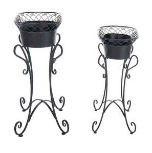 Soporte de plantas estilo rústico francés, macetas Chic Hendrick - Product Image 4