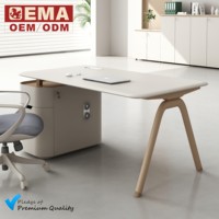 Bureau de direction de qualité commerciale EMA, surface résistante aux rayures, facile à nettoyer, robuste