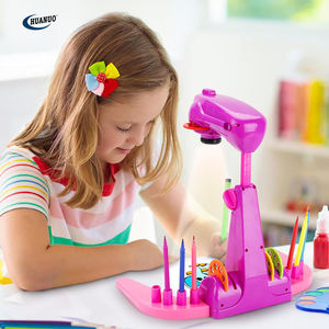 Proiettore di disegno giocattoli Smart proiettore con 32 cartoni animati e 12 pennelli di colore per i bambini imparare il tavolo da disegno per i bambini - Product Image 5