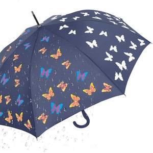 Wholesale Automatic Open 19inch X 8K Kids Print butterfly Automatic <b>Umbrella</b> Color Changing - Product Image 1