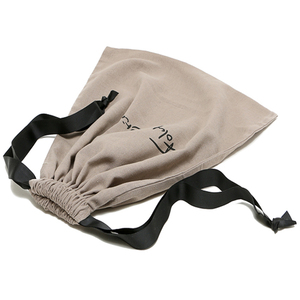 Tùy Chỉnh In Logo Sang Trọng Khổng Lồ Lớn Màu Xám Gai Dầu Bông Bụi Túi Dây Rút Vải Lanh Túi Với Ribbon - Product Image 3