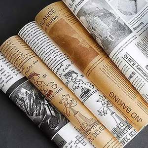 Custom Logo Tissue <b>Paper</b> <b>Roll</b> Wrapping Butter Hamburger Chocolate Wrapping <b>Paper</b> for Food <b>Wrap</b> - Product Image 5