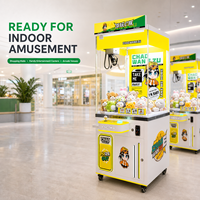 Machine à grue à snacks pour un joueur, puissance 300W, 110V/220V et griffe de 150mm, cabinet en acrylique pour opérateurs d'arcades