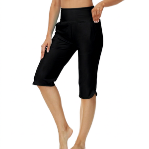 Shorts Deportivos Personalizados para Hombre, Cintura Elástica, Color Sólido, Triangulares, Elásticos en Cuatro Direcciones, Spandex/Poliéster, para Natación - Product Image 1