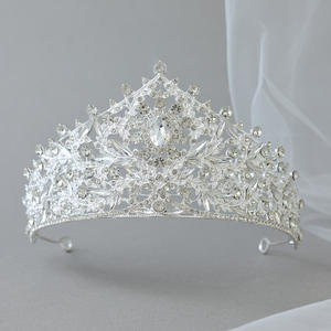 Vente Flash : <span class=keywords><strong>Couronne</strong></span> de <span class=keywords><strong>Mariée</strong></span> Vintage pour Femme, Accessoire de Cheveux Tendance, Coiffe de Mariage, Accessoires pour Chignon - Product Image 3