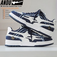 Fabrication de chaussures de sport chaussures décontractées de luxe avec logo personnalisé pour hommes chaussures en toile denim avec logo personnalisé